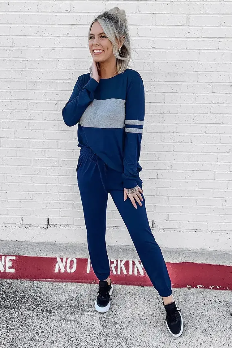 Women 2 Piece Long Sleeve Tracksuit with Long Pants