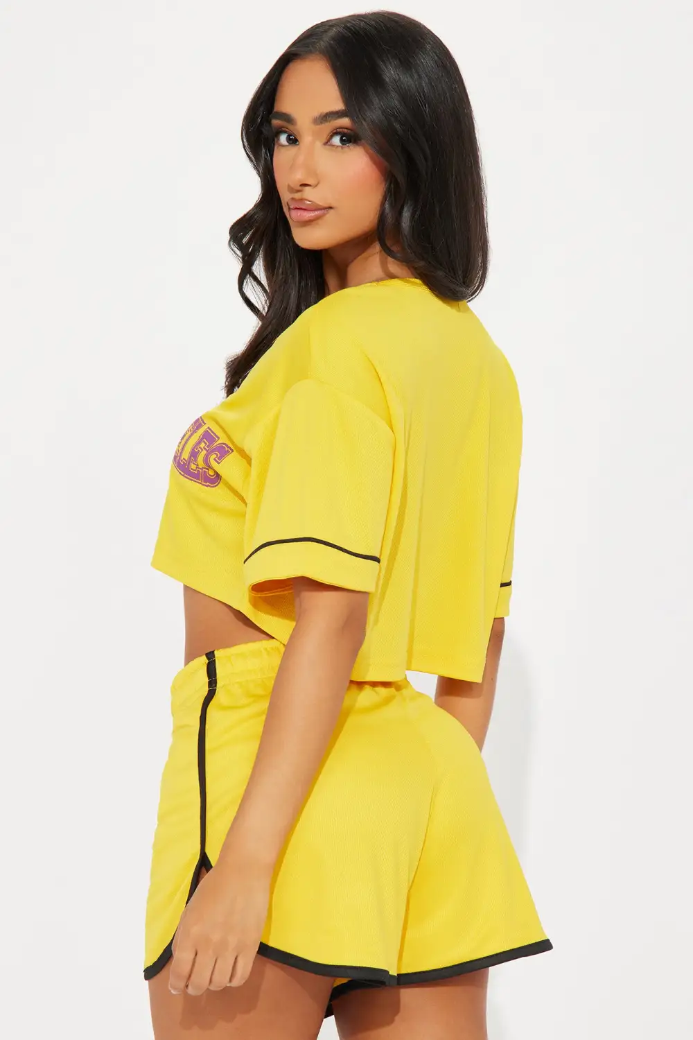 City Girl Short Set - Yellow
