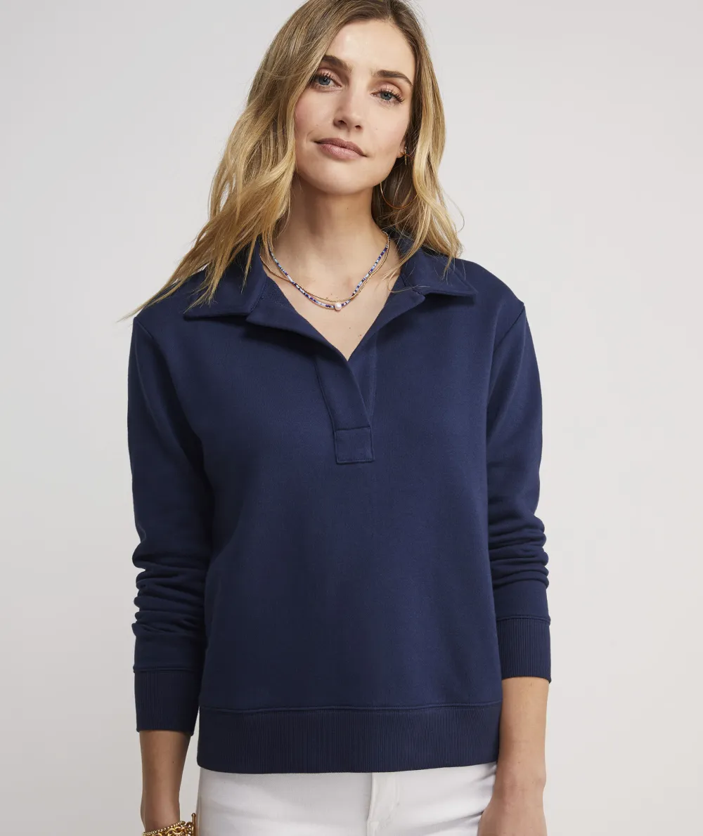 Polo Popover Sweatshirt