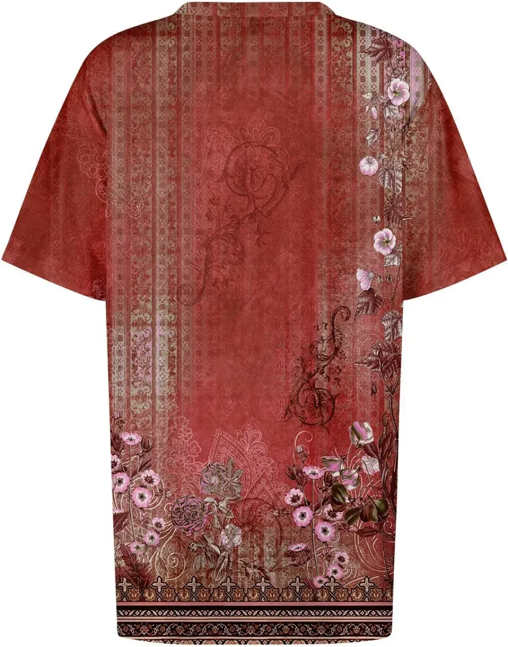 Plus Size Tops for Women Dressy Short Sleeve V Neck Shirts for Women Summer Tops for Women 2024 Floral Print Top