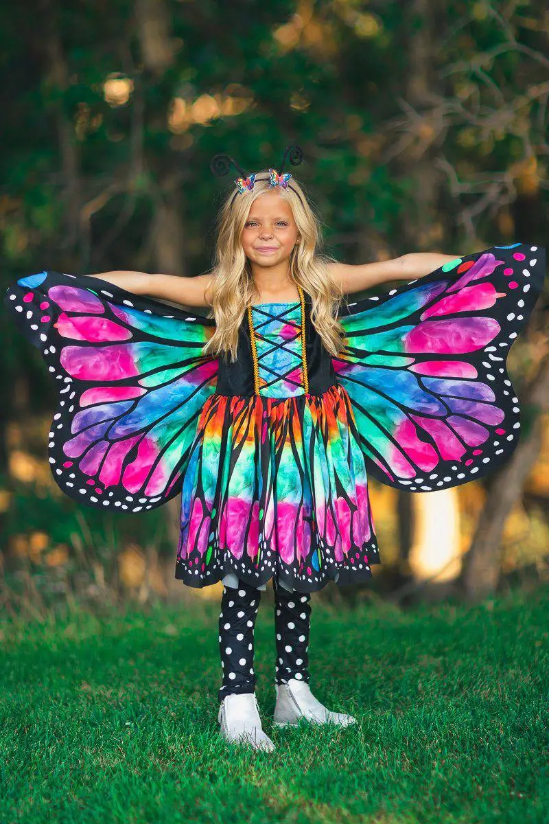 Rainbow Butterfly Costume - 3 Piece Set