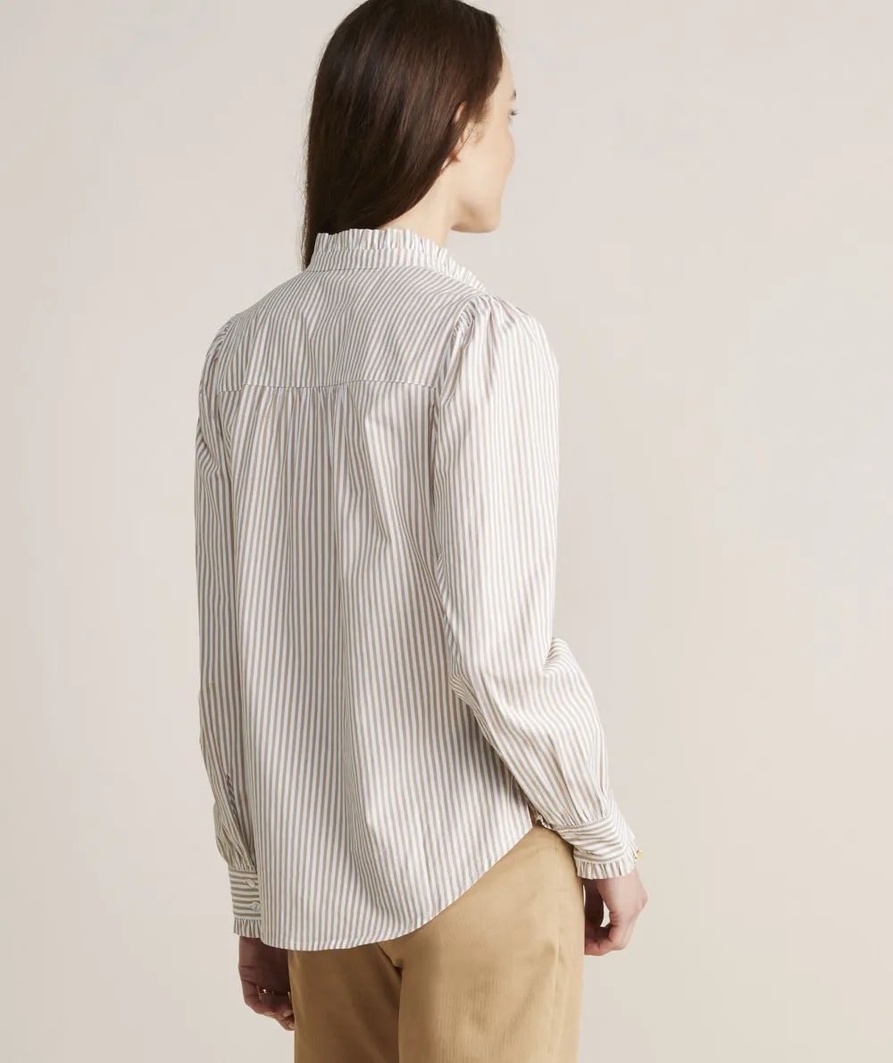 Poplin Ruffle Collar Popover