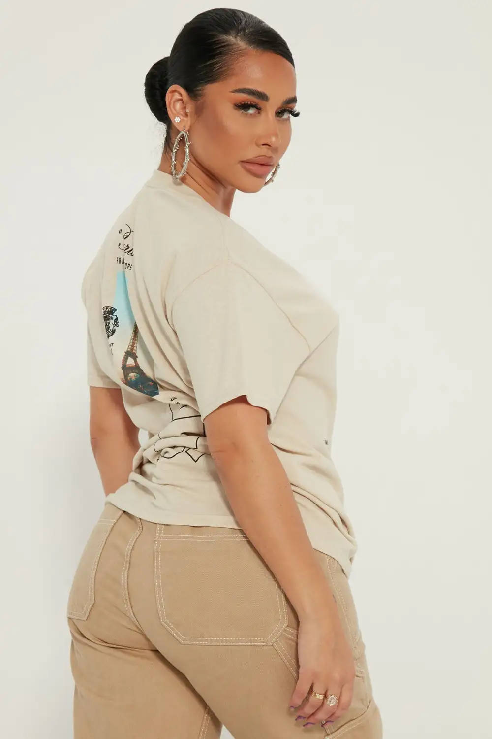 Officially In Paris T-Shirt - Taupe