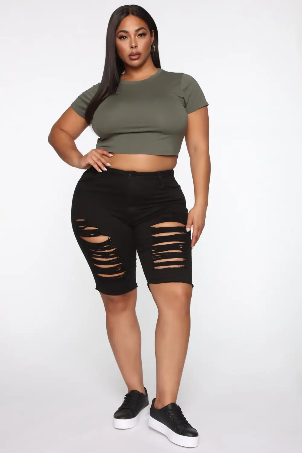 Robin Crop Top - Army Green