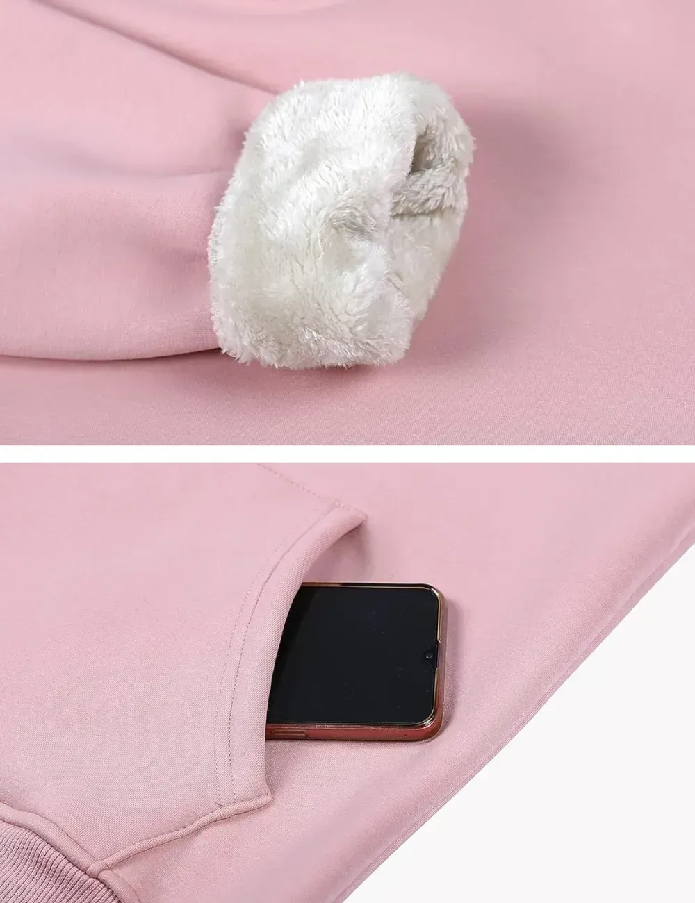 Women's Winter Hoodies Pullover Sherpa Fleece Warm Heavyweight Sweatshirt