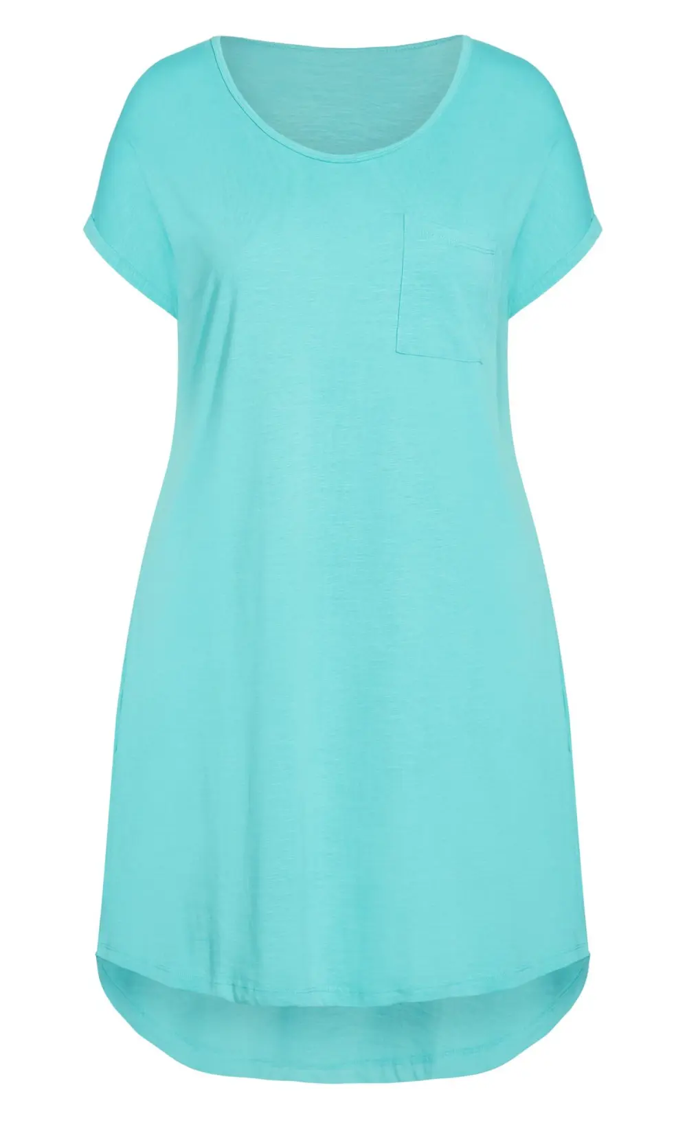 Evans Blue Midi T-Shirt Dress