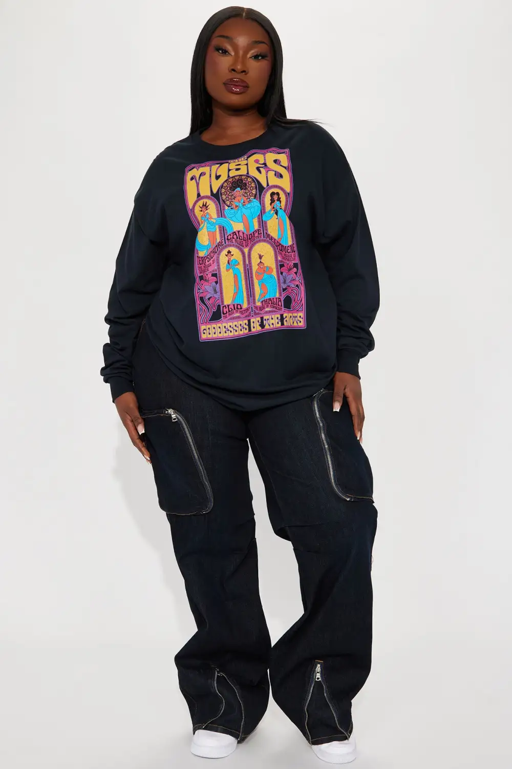 The Muses Crew Neck Sweatshirt - Black