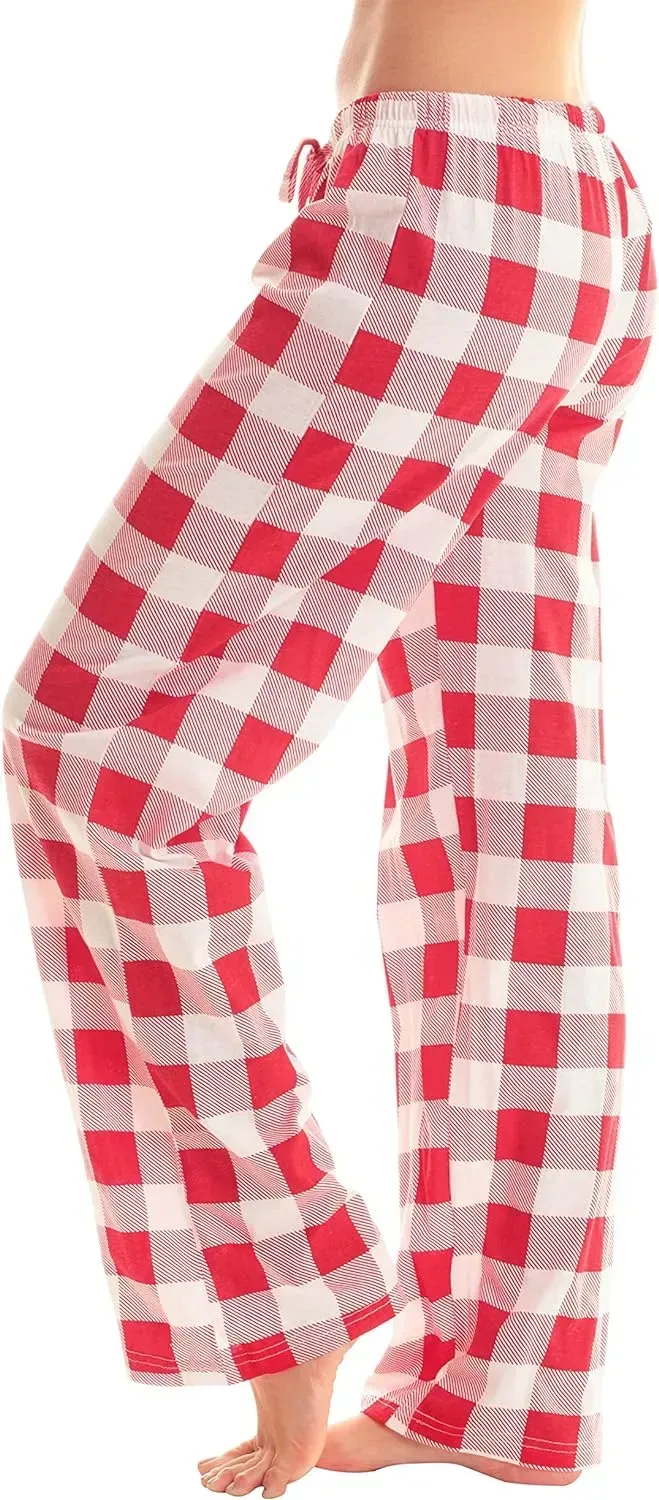 Women Pajama Pants Sleepwear Buffalo Plaid Pajamas