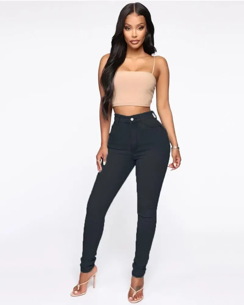 Hip Lifting Peach Hip High Waist Jeans
