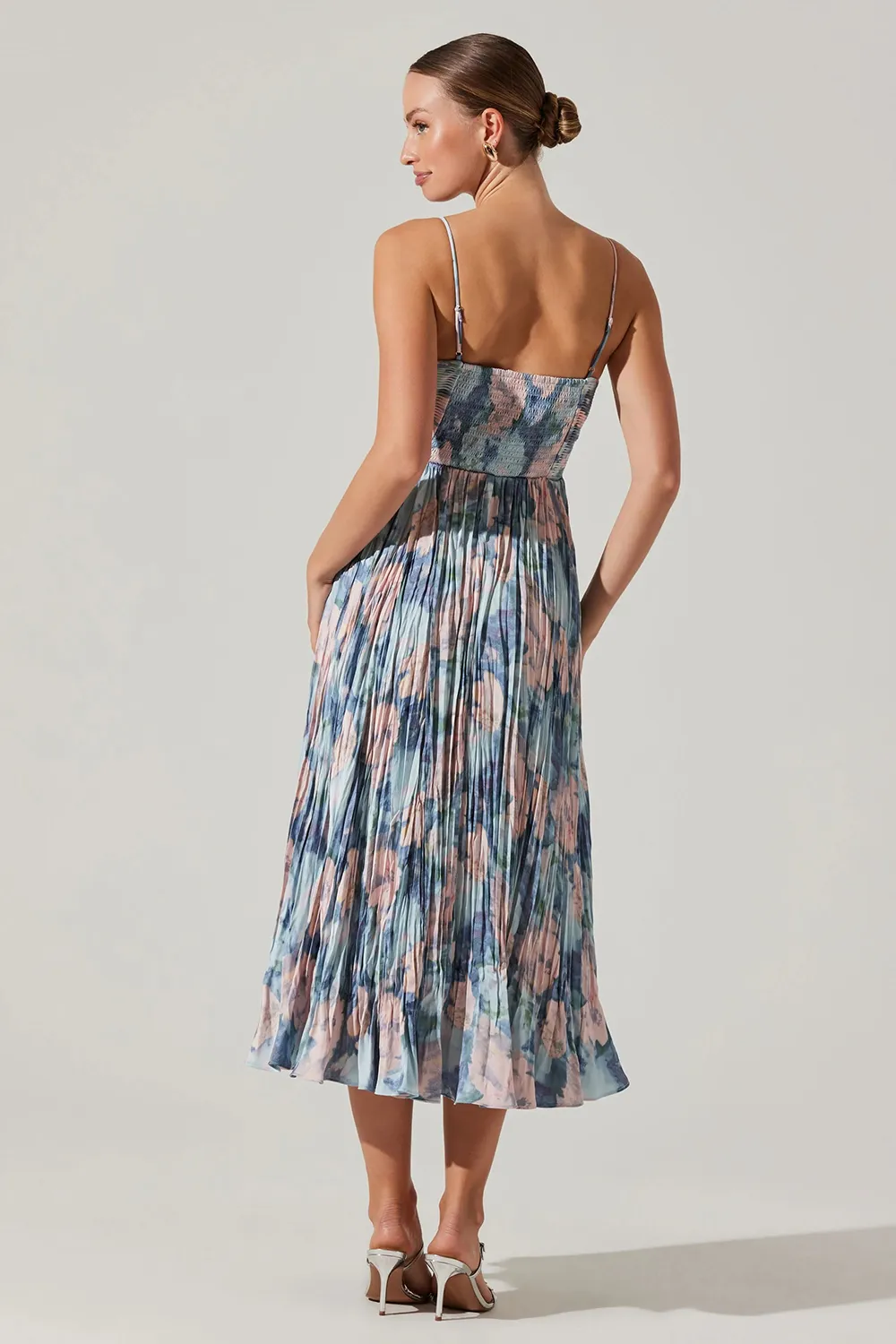 MAEVE PLEATED MIDI DRESS