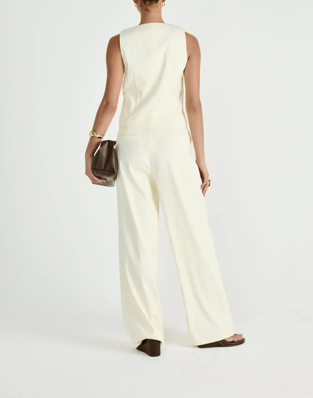 Business Casual Solid Color Trousers