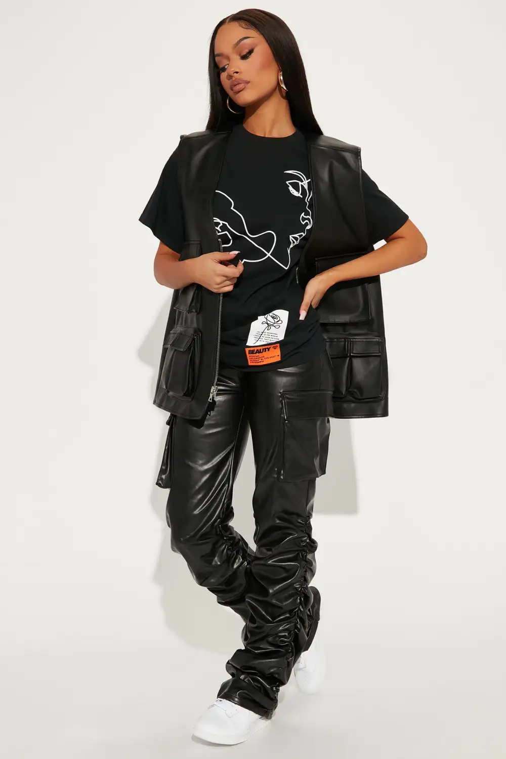 Twin Flame Graphic T-Shirt - Black