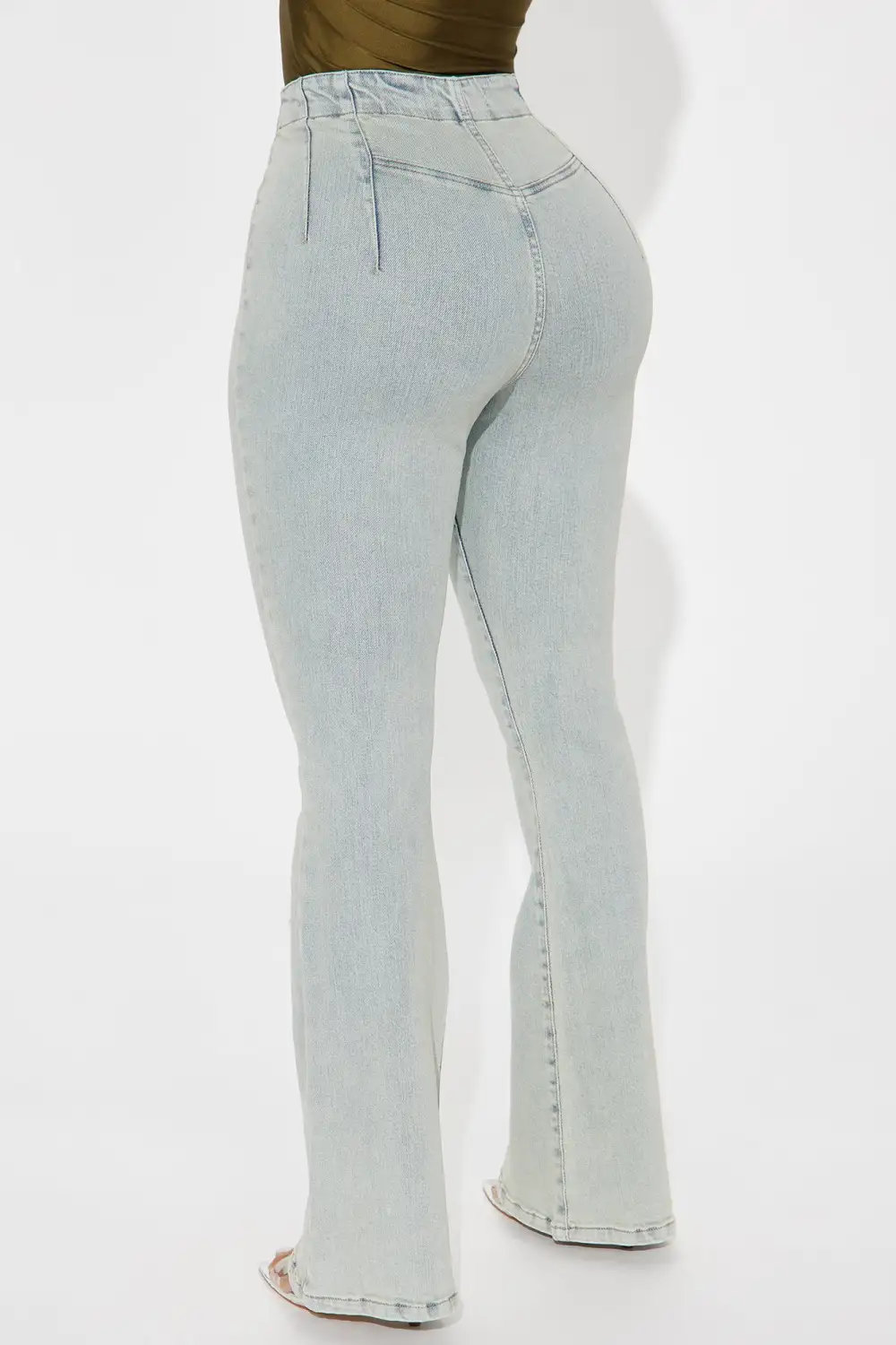 Talking It Out Stretch Flare Jeans - Vintage Wash