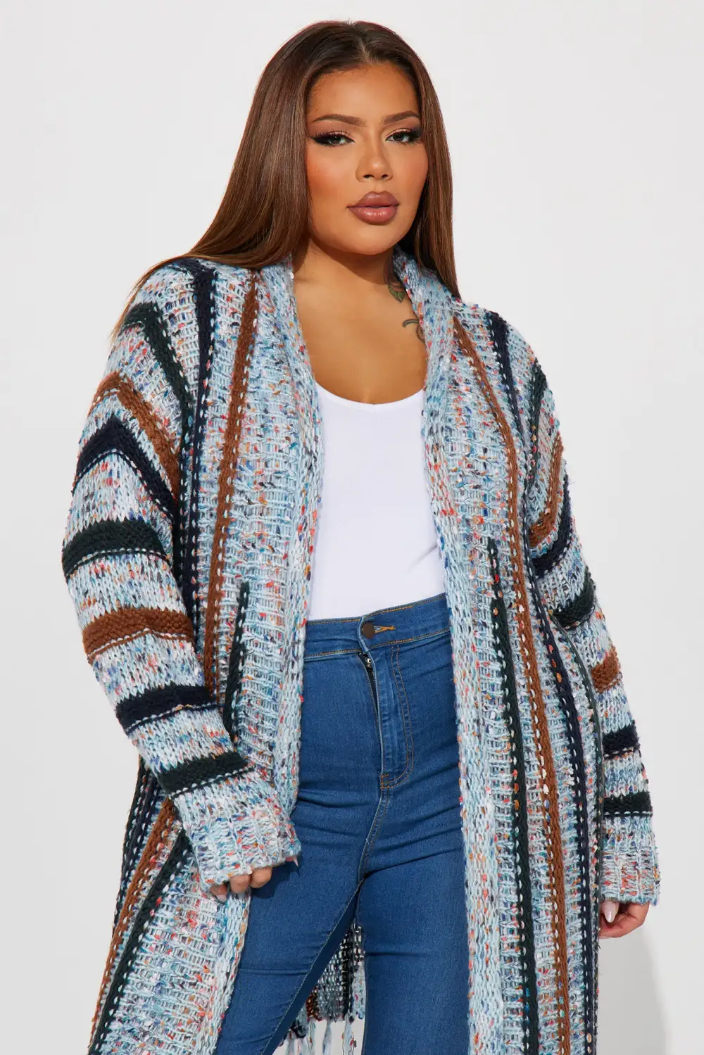 Ocean Breeze Cardigan Sweater - Multi Color