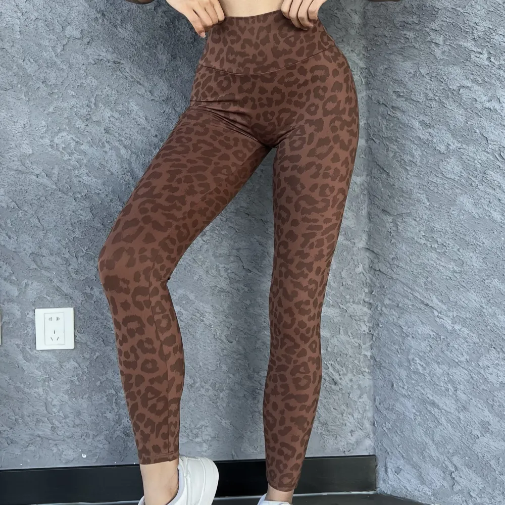 Essential High Waist Leopard Yoga Pants
