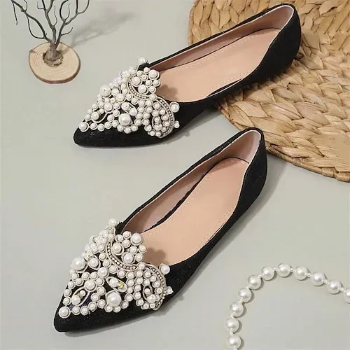 Women's Pearl Stud Earrings Fine Jewelry Classic Precious Stylish Romantic Earrings Jewelry Silver For Gift Festival 1 Pair