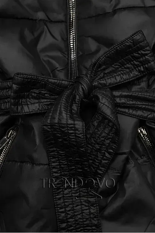 Ladies double-sided parka coat