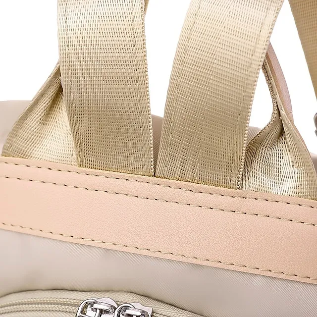 Women's Shoulder Bag Oxford Cloth Daily Holiday Zipper Adjustable Large Capacity Waterproof Folk Black Blue khaki