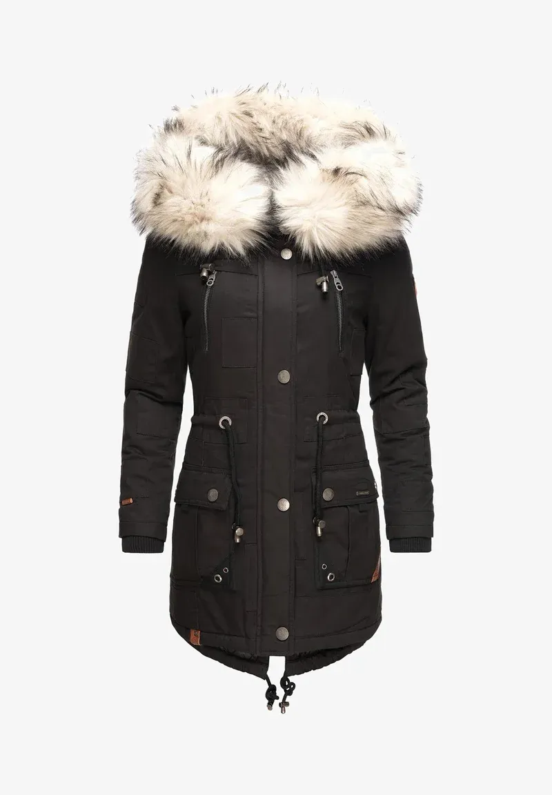 Women‘s Fashion Red Parka Coat