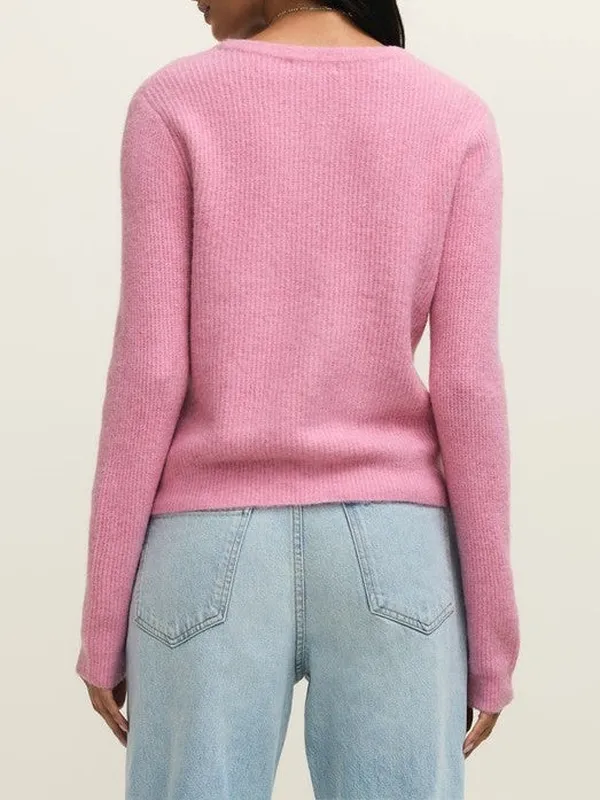 Cozy Ribbed Button Front Cardigan