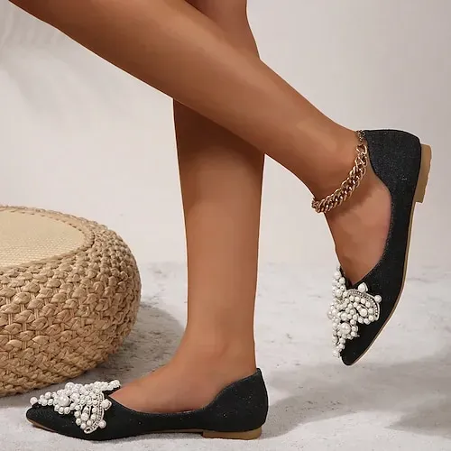 Women's Pearl Stud Earrings Fine Jewelry Classic Precious Stylish Romantic Earrings Jewelry Silver For Gift Festival 1 Pair