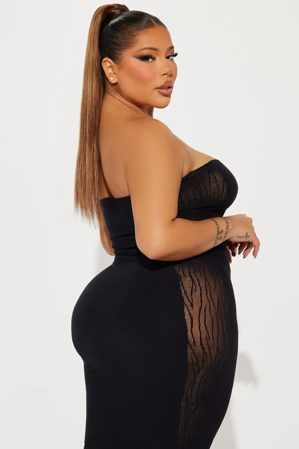 Like Woah Seamless Midi Dress - Black