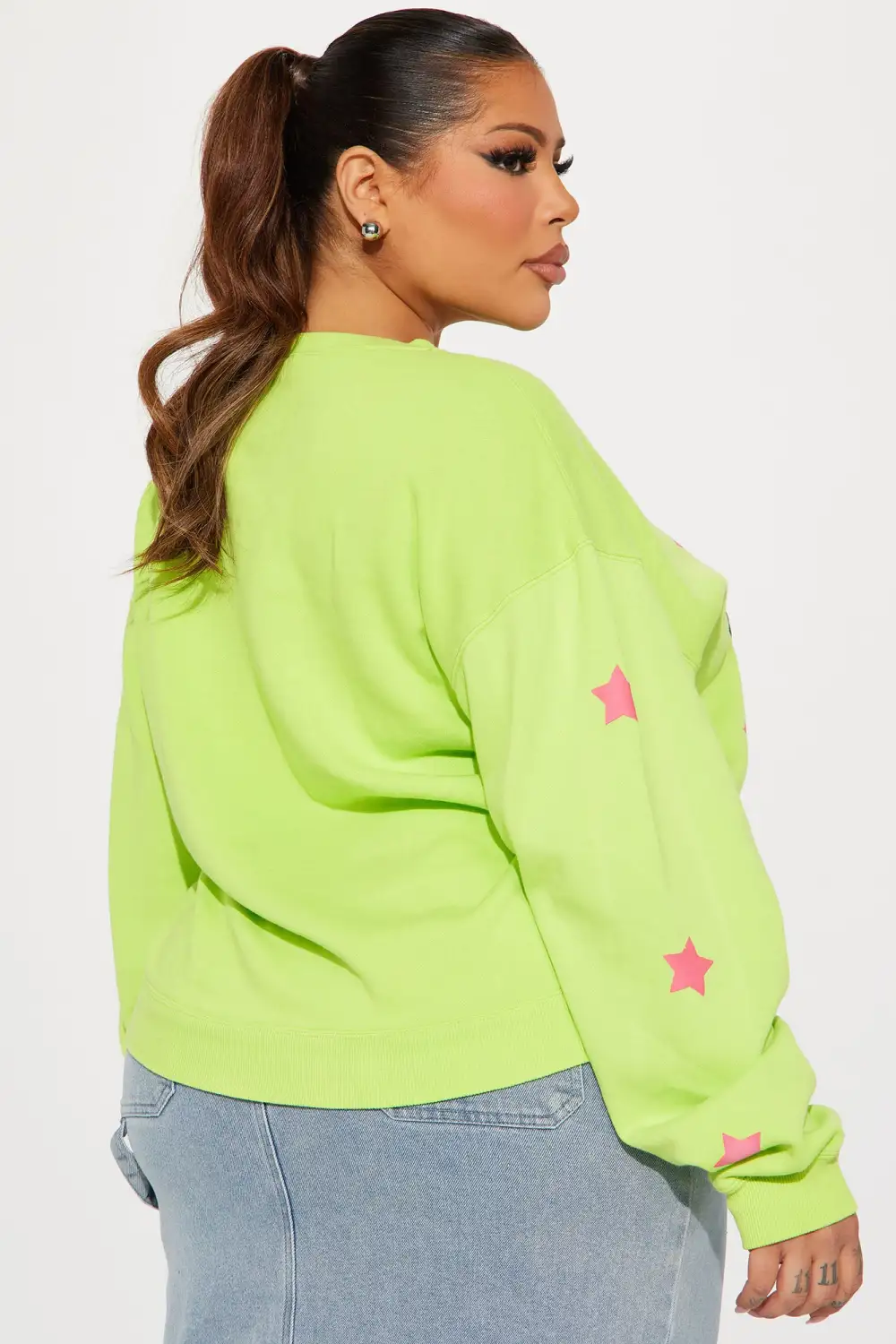 Taste Of Stardom Rolling Stones Sweatshirt - Lime