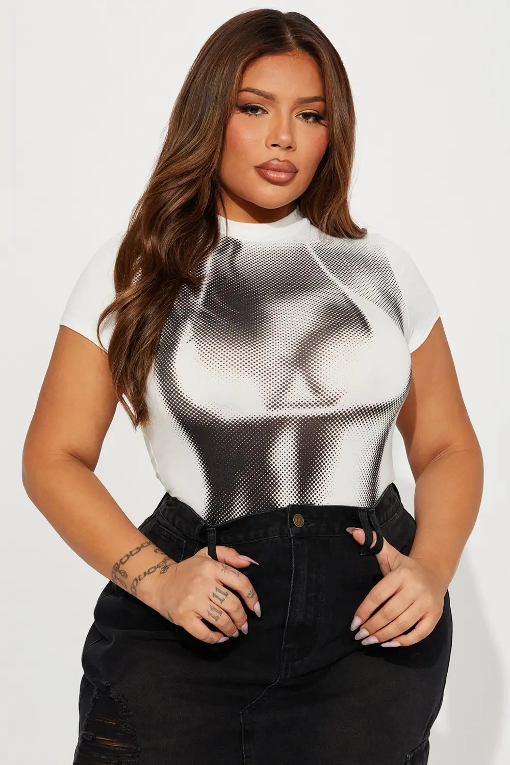 Hot Girl Summer Bodysuit - Black/White