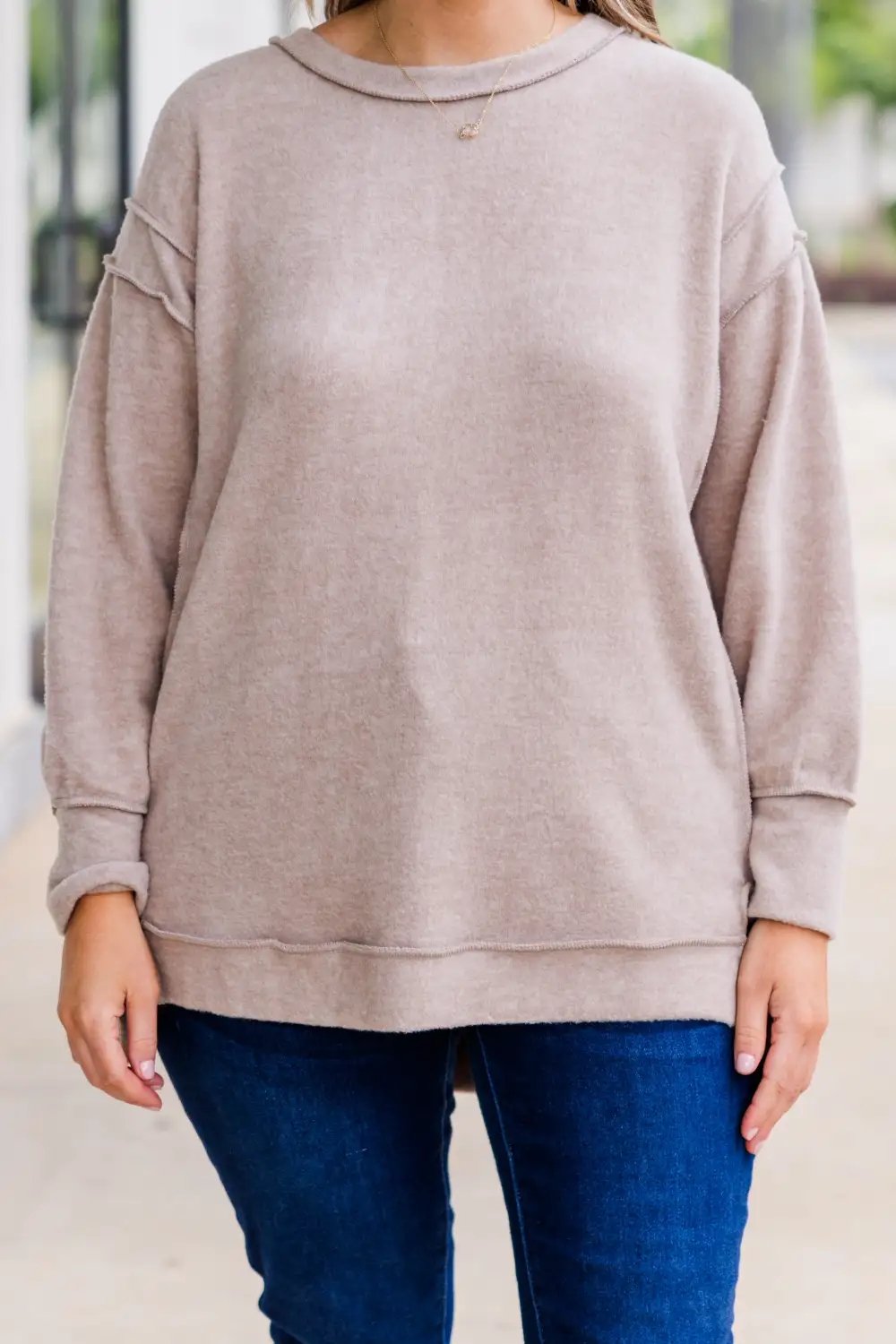 Say Hello Sweater, Ash Mocha