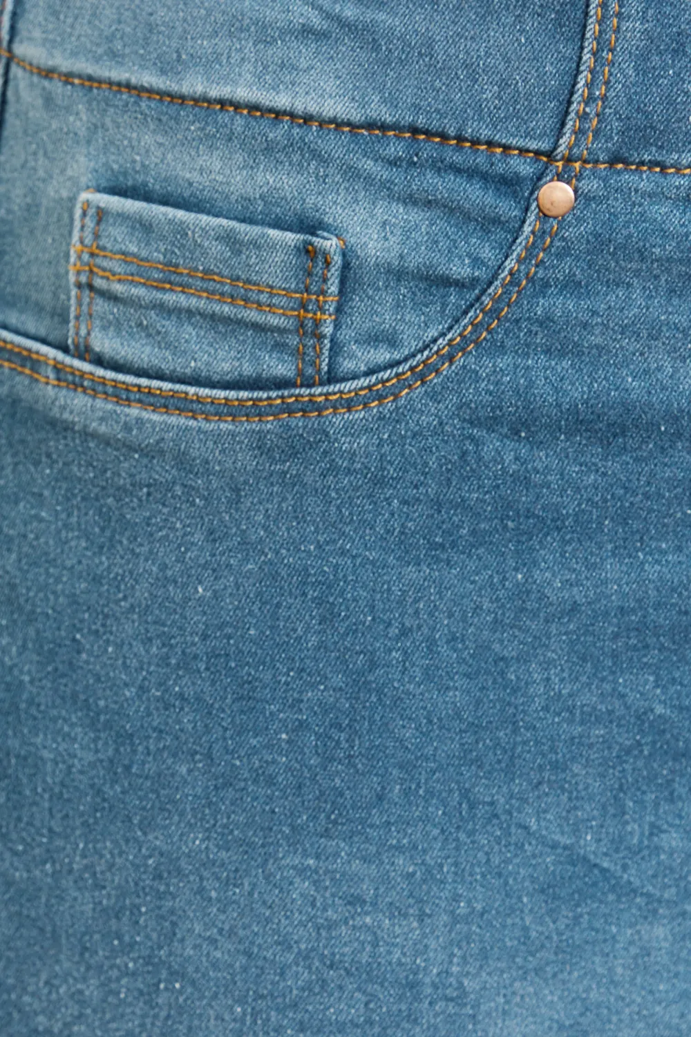 YOURS FOR GOOD Curve Indigo Blue Pull On Bum Shaper Stretch LOLA Jeggings