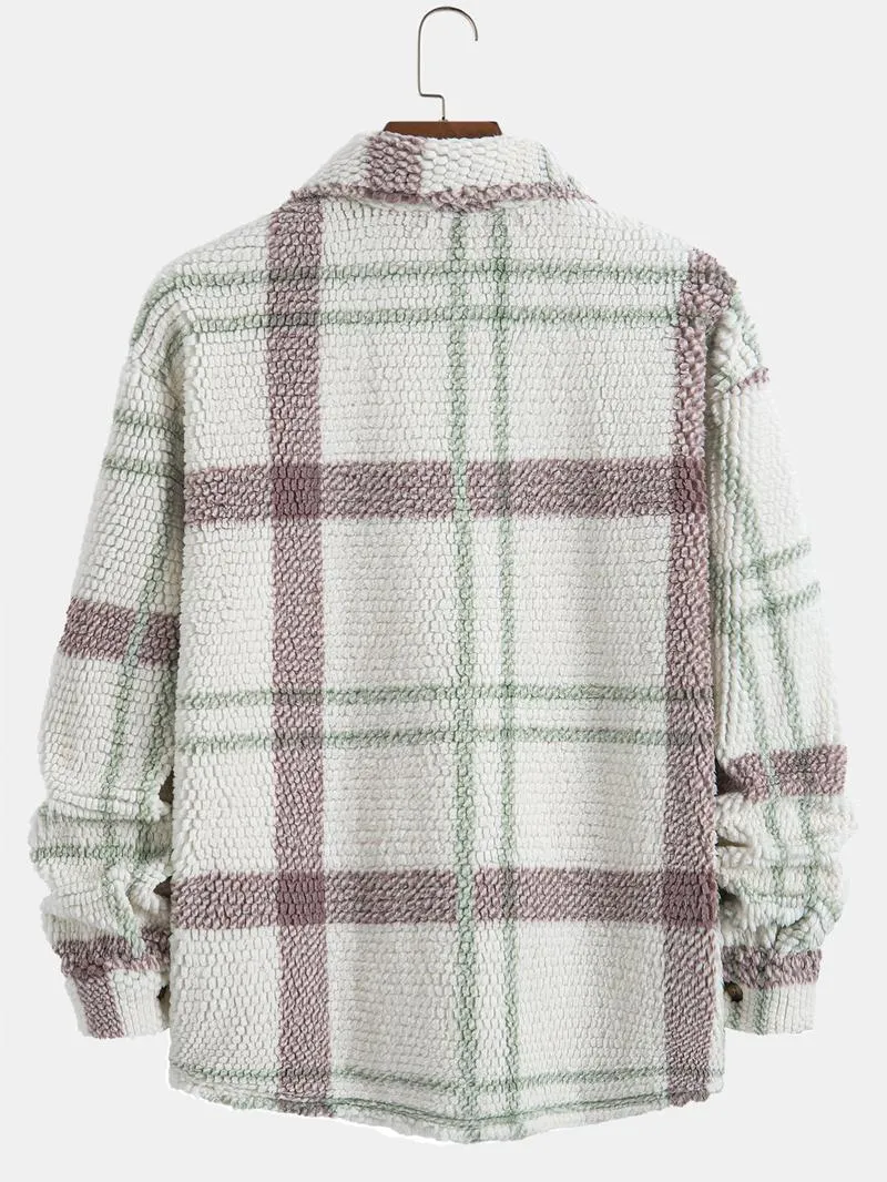 Men's Plaid Print Jacket