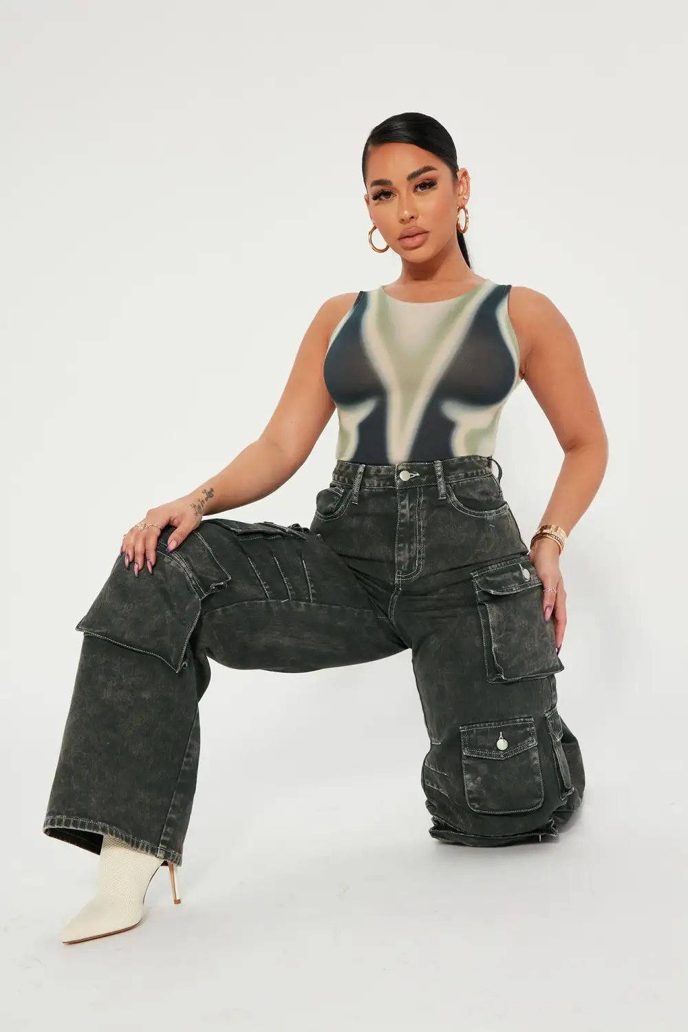 Out Of Body Experience Bodysuit - Taupe