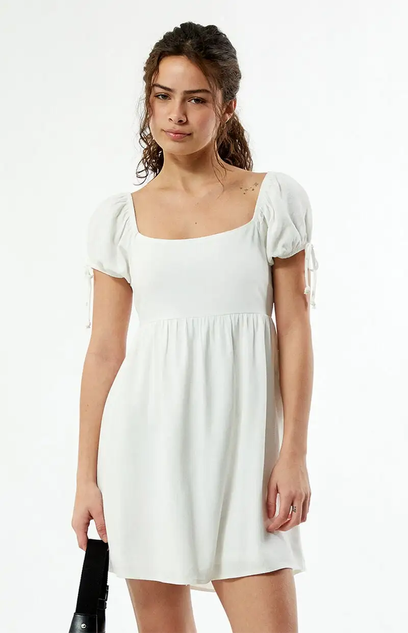 Your Favorite Open Back Babydoll Mini Dress