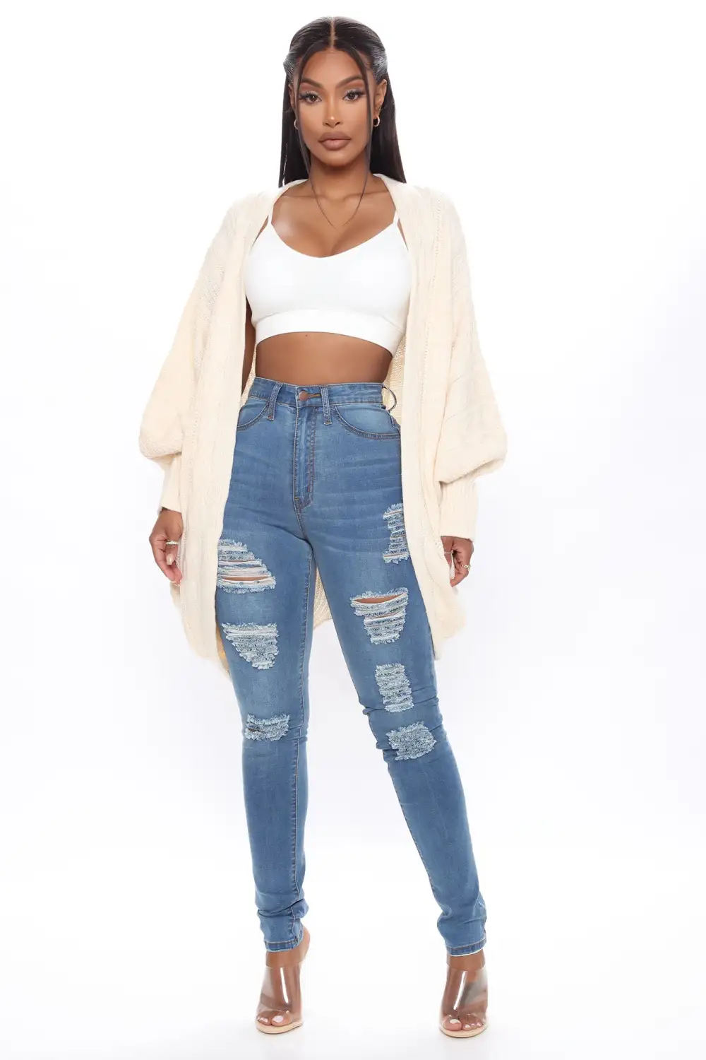Give Me Cozy Feels Cardigan - Cream