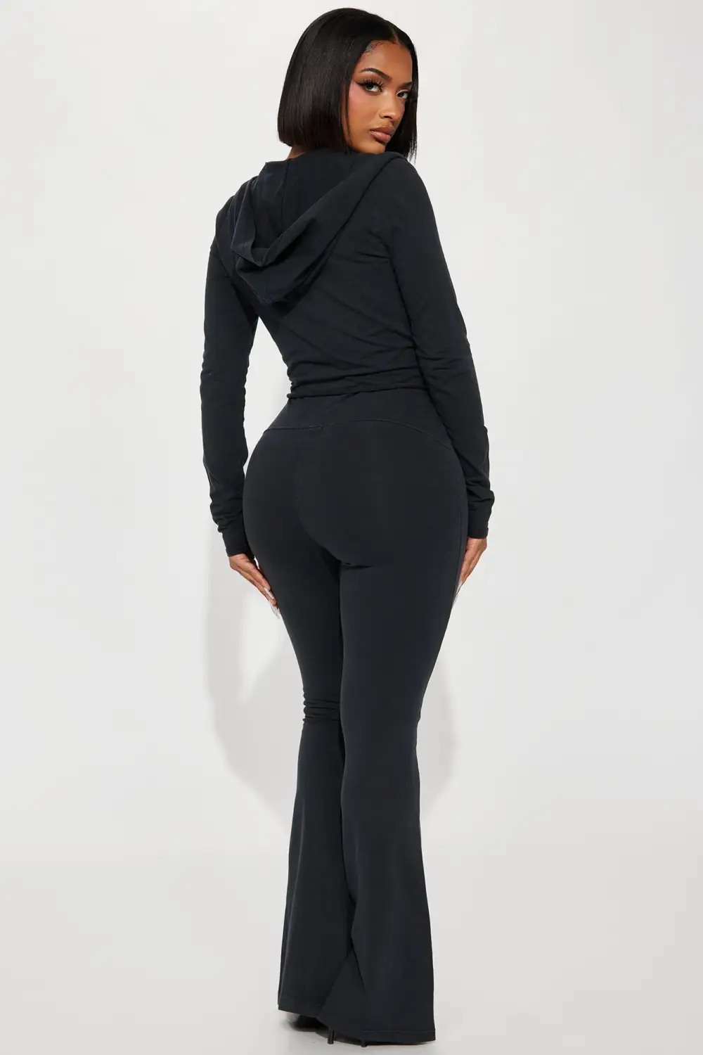 Need Me Vintage Wash Pant Set - Black