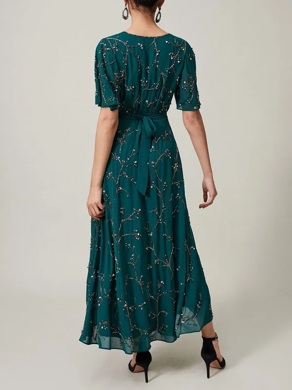 Beaded Chiffon Sophistication Ladies Dress