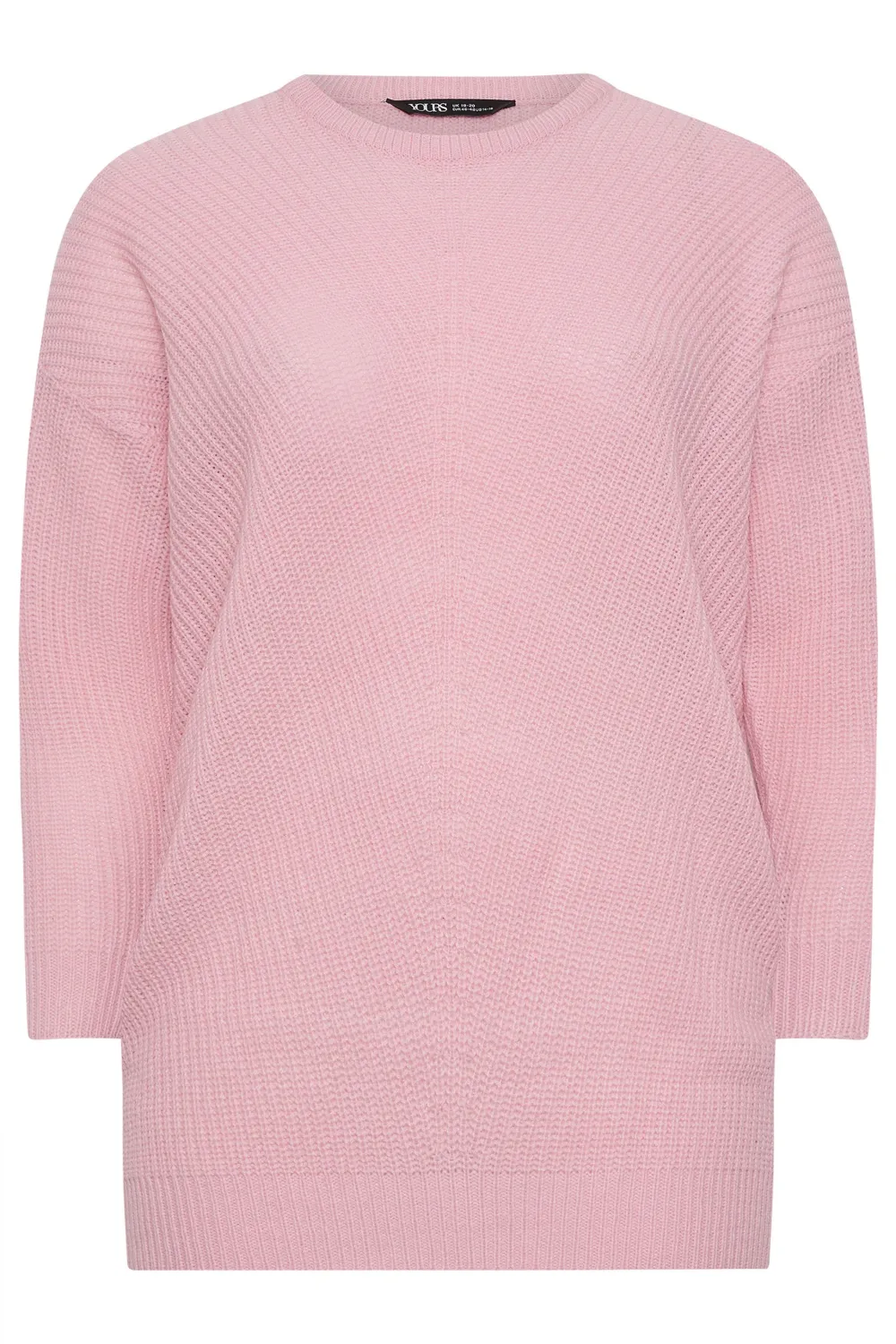 YOURS Curve Pink Essential Knitted Jumper