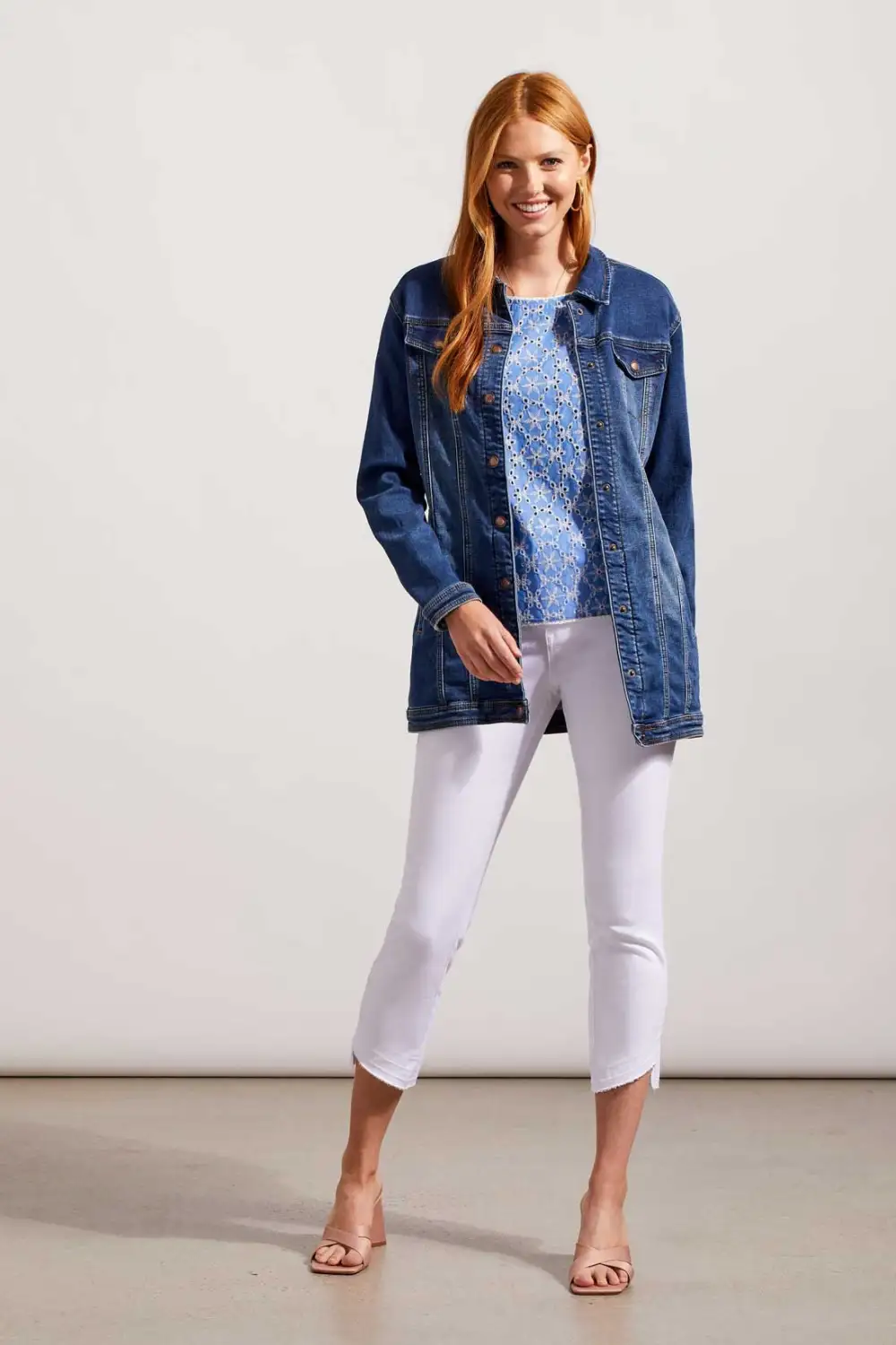 Maxi Denim Jacket-Med.Wash