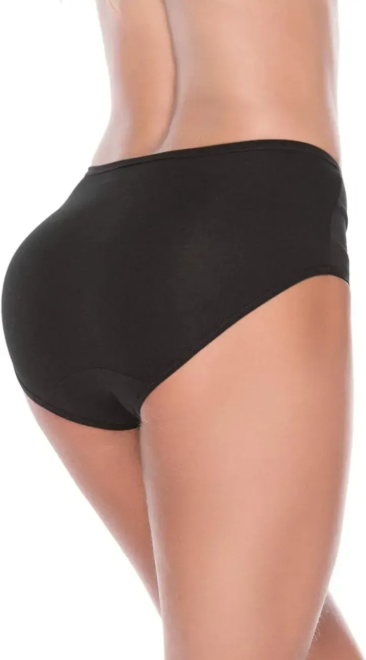 Womens Underwear,Cotton Mid Waist No Muffin Top Full Coverage Brief Ladies Panties Lingerie Undergarments for Women Multipack