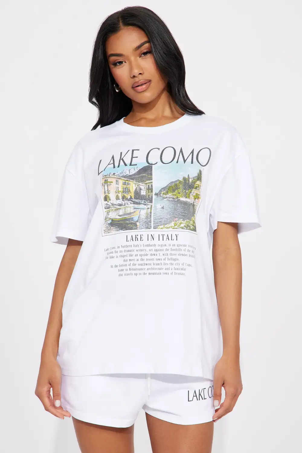 Lake Como Short Set - White