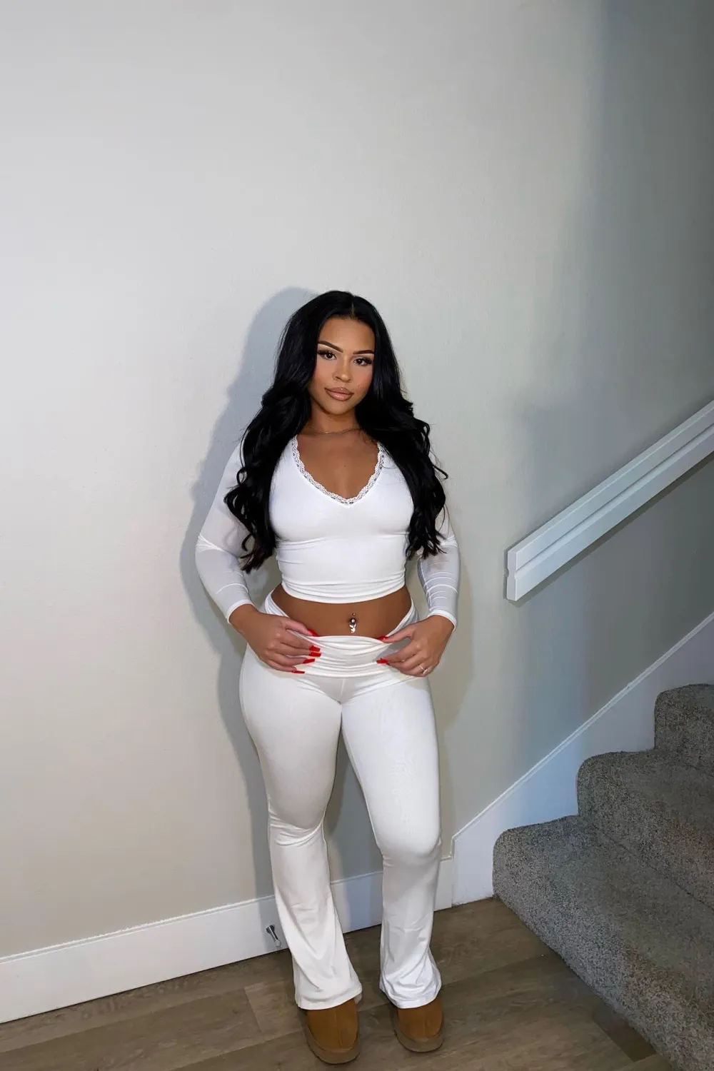 Tamara Snatched Pant Set - Off White