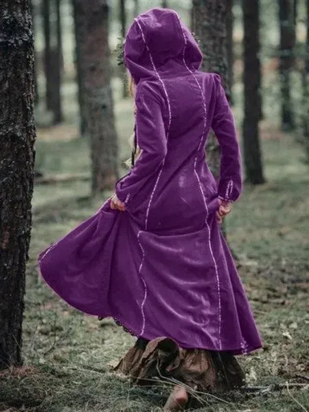 Long Sleeve Hoodie Cotton-Blend Jacket