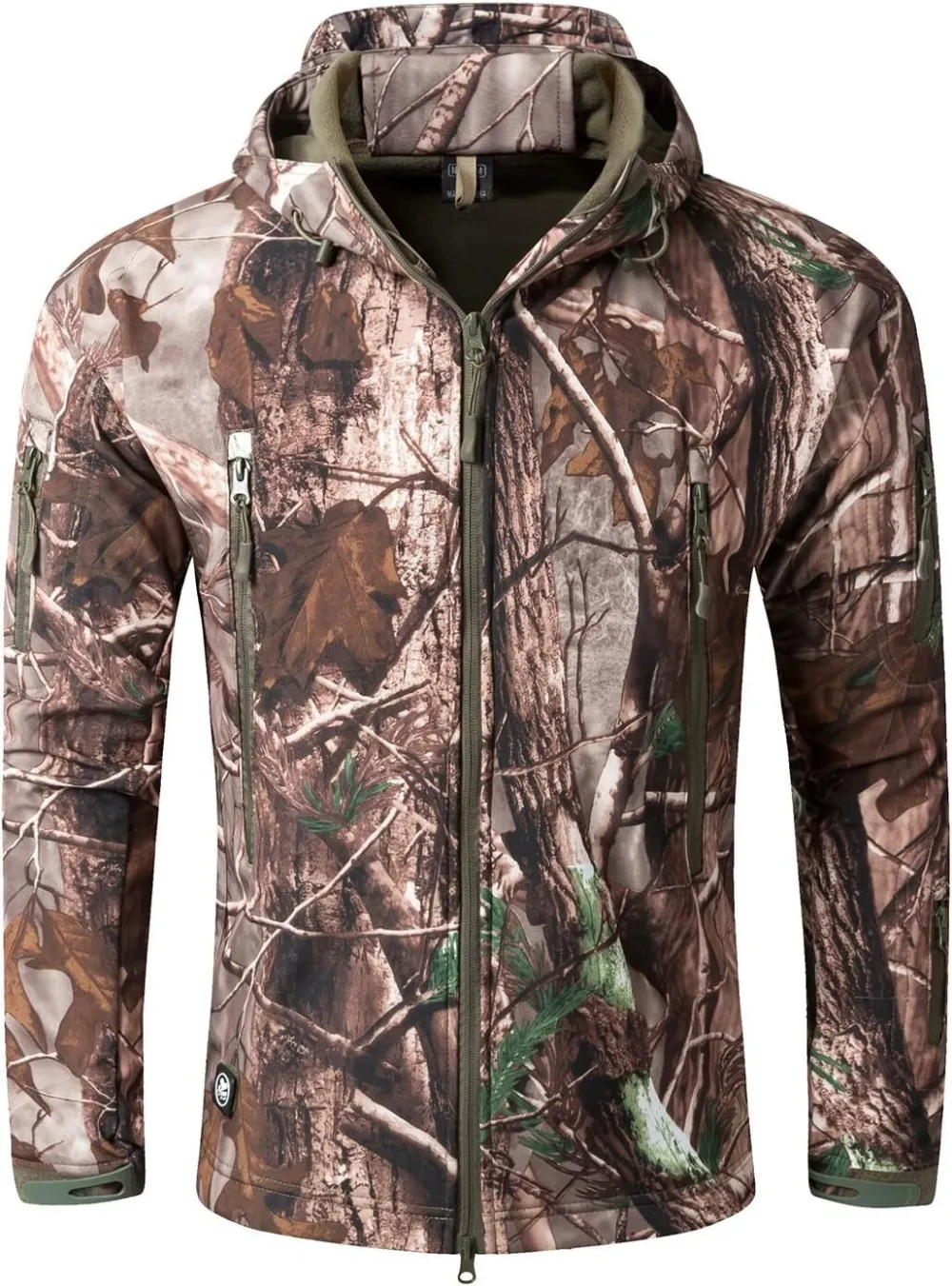 Men's Military Tactical Jackets Softshell Winter Warm Fleece Hooded Coat Outdoor Hiking Hunting Jacket