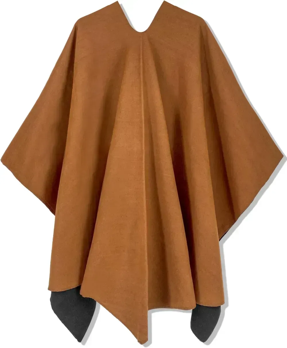 Women's Shawl Wrap Poncho Ruana Cape Open Front Cardigan Shawls for Fall Winter