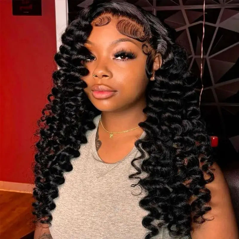 Loose Deep 13x6 Real HD Lace Undetactable BlendAway Full Lace Frontal Wig 100% Virgin Human Hair
