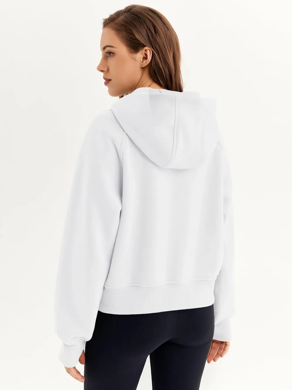 Womens Zip Up Hoodies Fleece Jackets Oversized Sweatshirts Fall Fashion Outfits 2024 Sweaters Winter Clothes