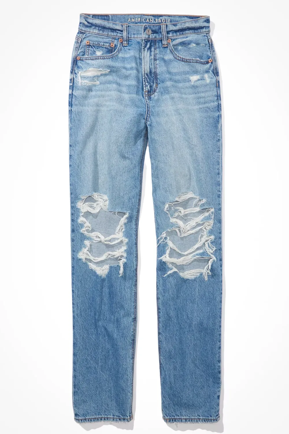 Strigid Ripped Highest Waist Baggy Straight Jean