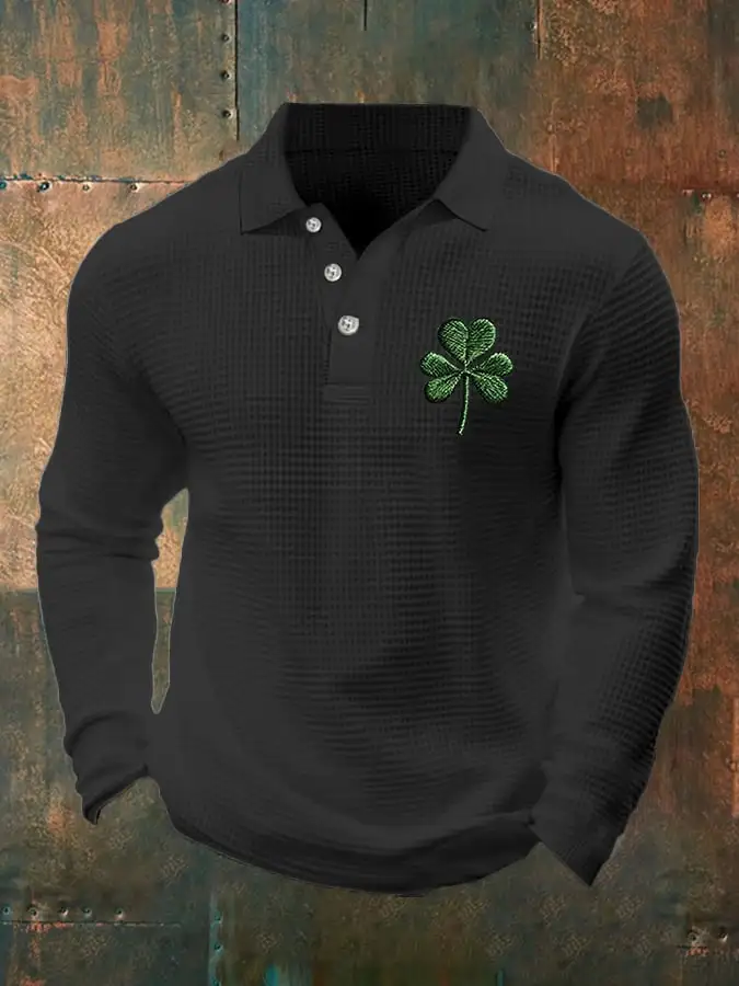 Men's Carnival Gradient Contrast Carnival Waffle Polo