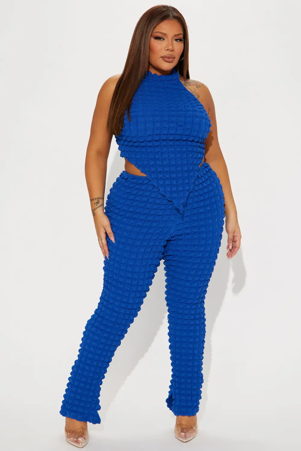 Bailey Bubble Pant Set - Royal