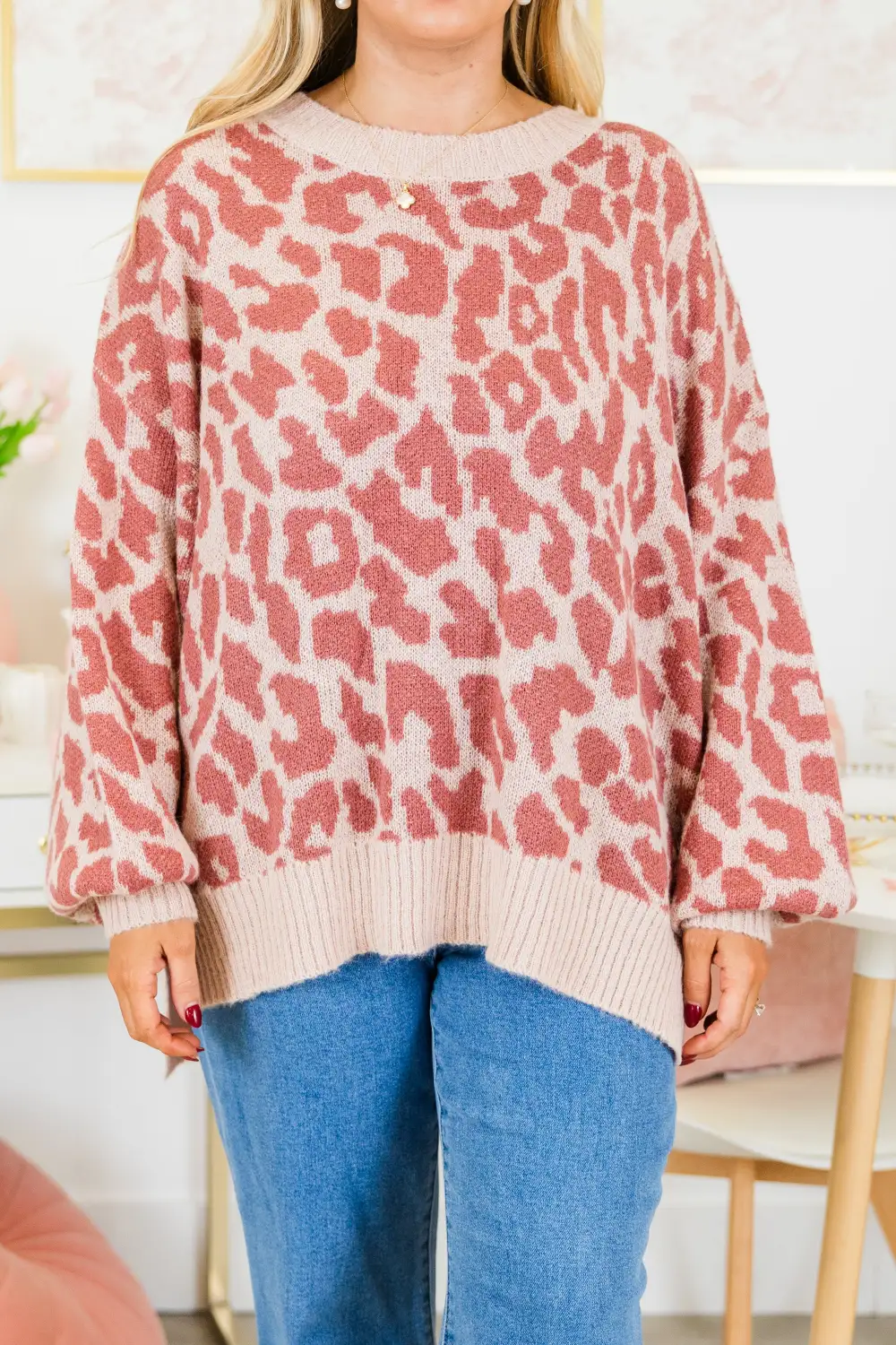 Me And The Jungle Sweater, Pink